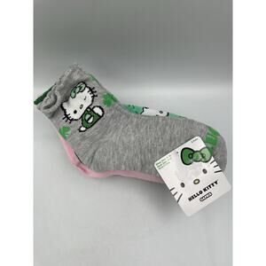 Hello Kitty Sanrio St. Patrick’s Day 8 Pair Capris Socks Women's Size 9-11